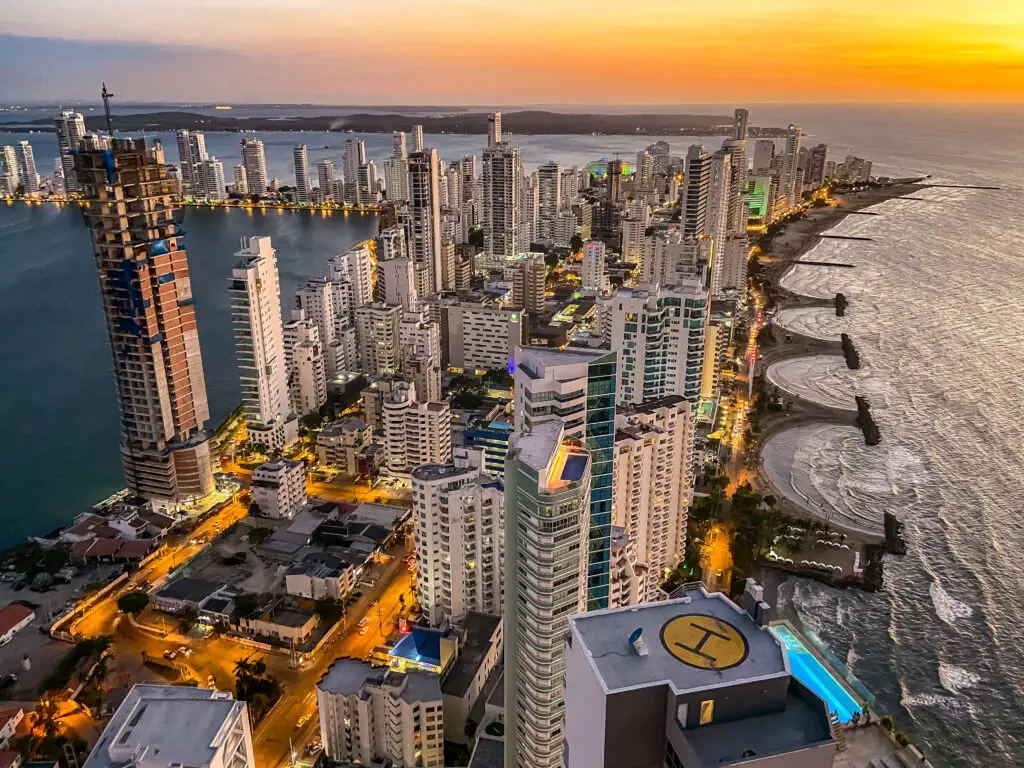 Bocagrande district in Cartagena Colombia, South America, a medical tourism destination by MyMediTour.
