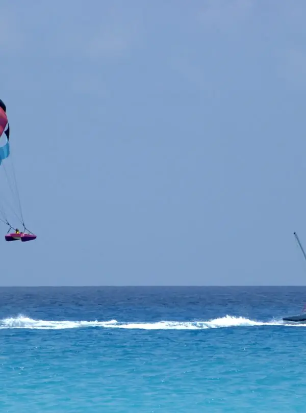 Parasailing over Cancun II