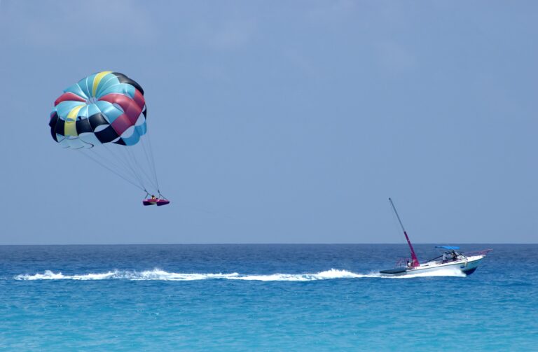 Parasailing over Cancun II