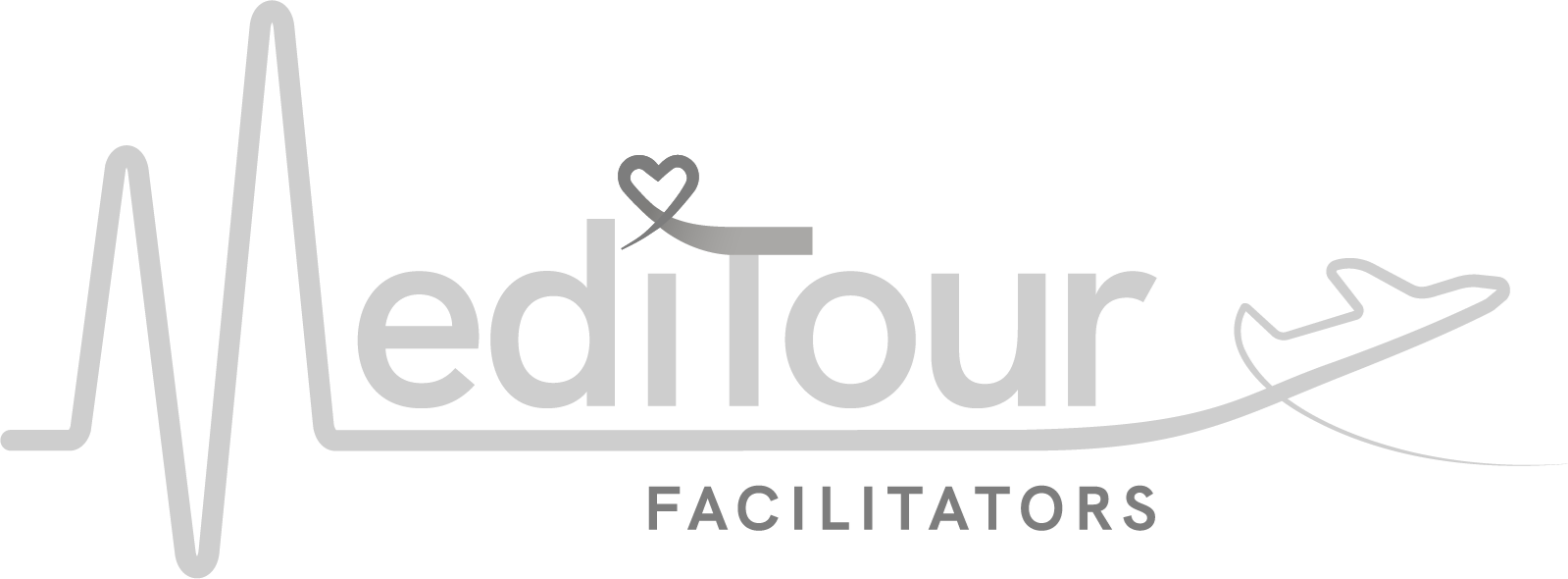 meditour logo grayscale dark bg transparent