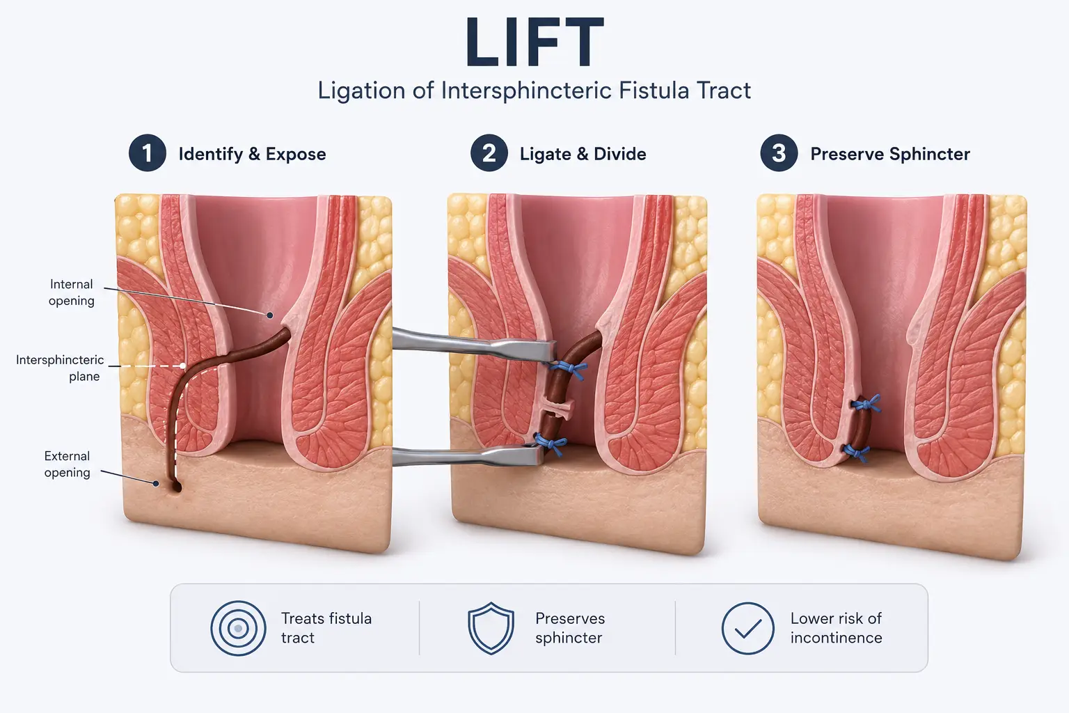 Ligation of Intersphincteric Fistula Tract (LIFT) in Brazil by Dr. Kaiser Jr. — Procedure Gallery Photo